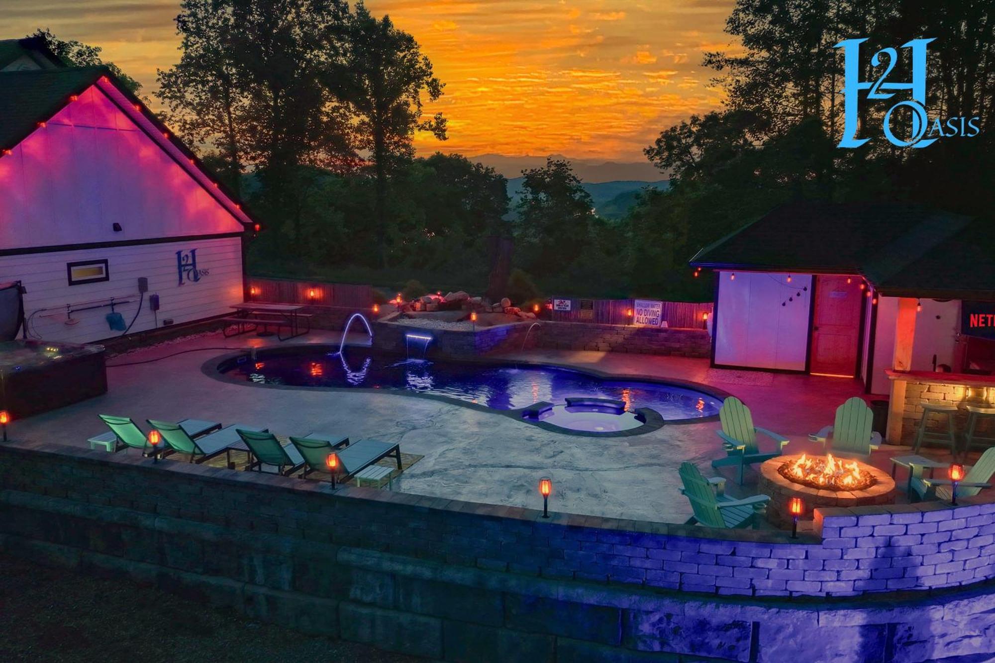 H2Oasis Incredible Pool Retreat With Mountains Views! Villa Sevierville Luaran gambar